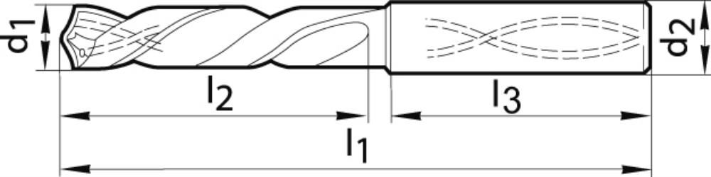 GÜHRING VHM-Spiralbohrer FIRE, 5xD