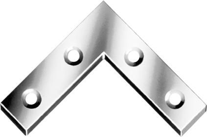 Möbel-Flachwinkel verz. 40mm Nr. 186040Z VORMANN