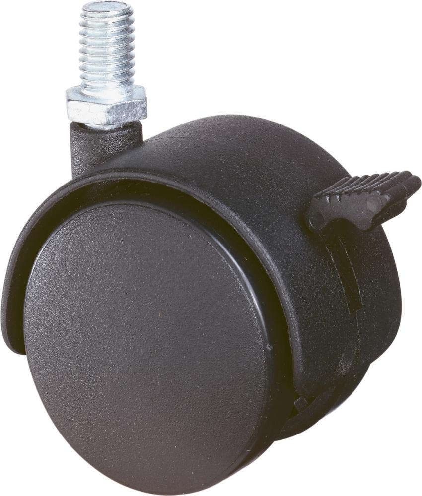 Kst.-Doppelrolle 40mm M8 x15,Gewindestift m.FeststF85.040.G08 BS ROLLEN