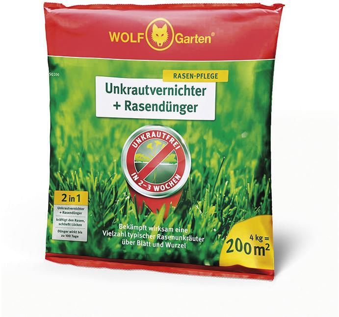 Unkrautvernichter + Rasendünger SQ 200 4 kg