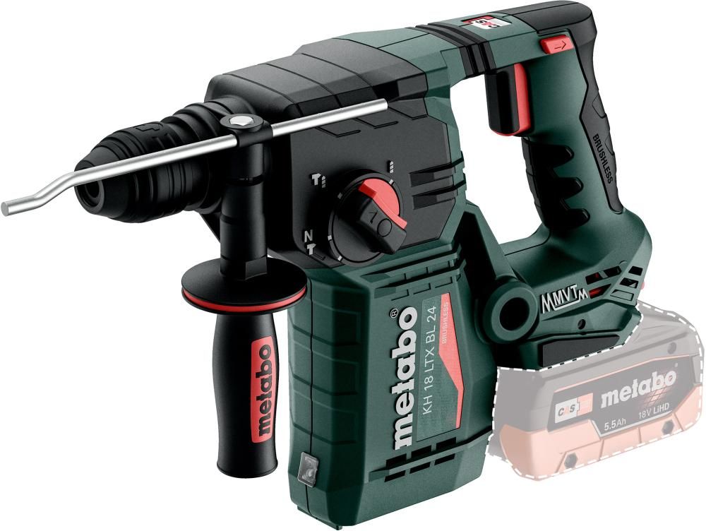 Akku-Kombihammer KH 18 LTX BL 24 SE Metaboohne Akku ohne Ladegerät metaBOX