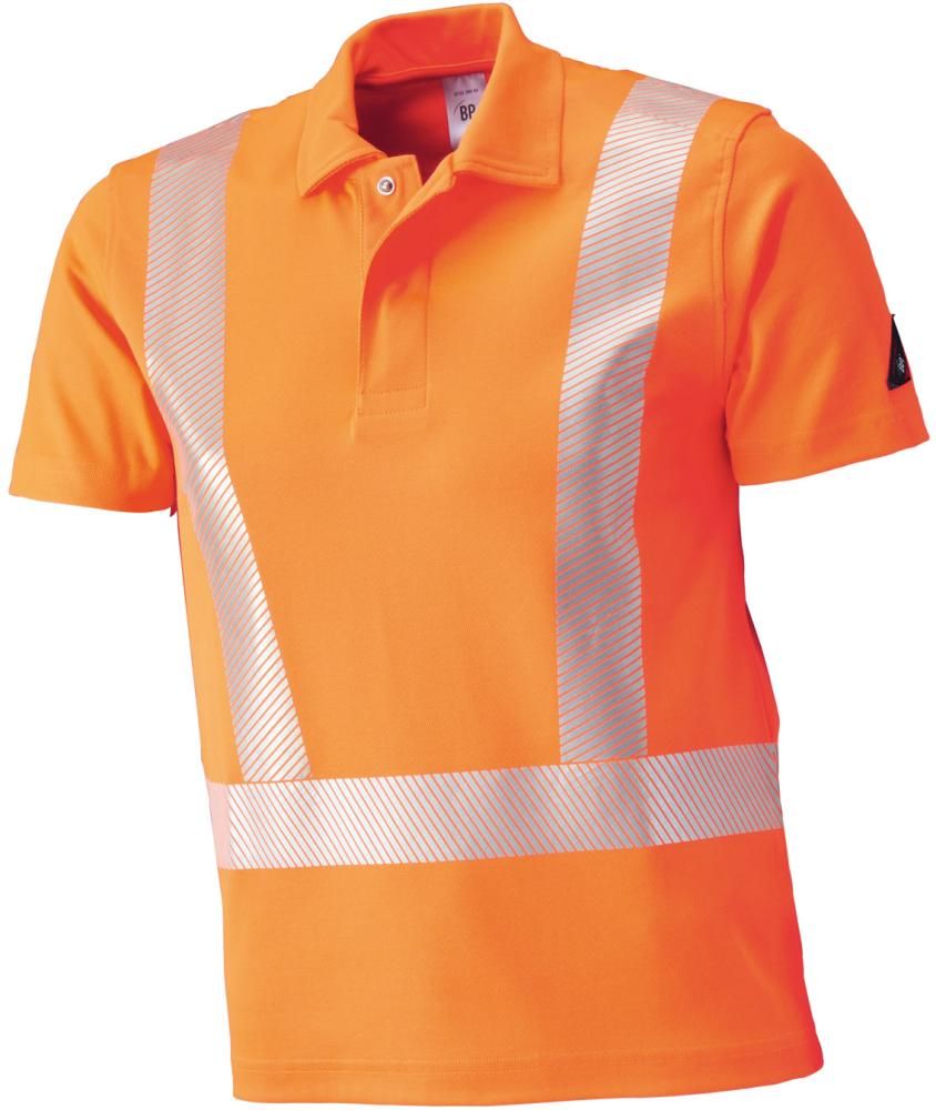 BP 2132-260 Warnschutz-Polo-Shirt, Orange, Gr. XS