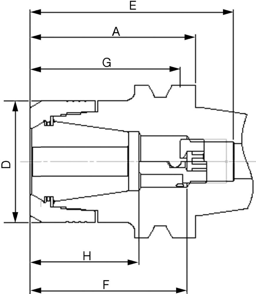 Spannzangenfutter JISB6339ADB CP16 BT40-75 FAHRION