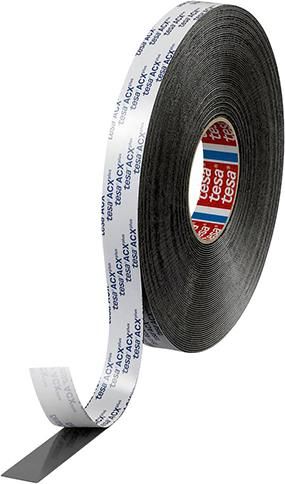 tesa ACXplus 7065 schwarz, Abd. weiss 25m x 12mm