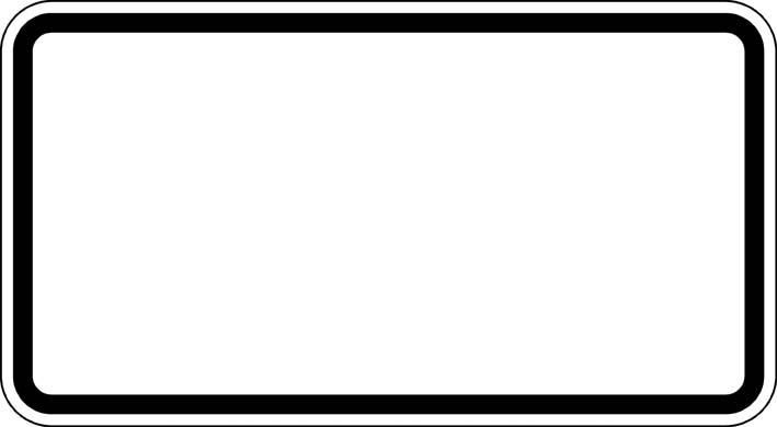 ZZ.blanko, 231x420mm Grund weiß - Rand schwarzRAL-Gütezeichen Folie RA1