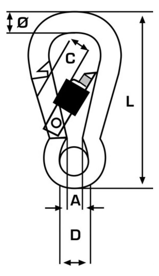 Sicherheits-Feuerwehrkarabiner