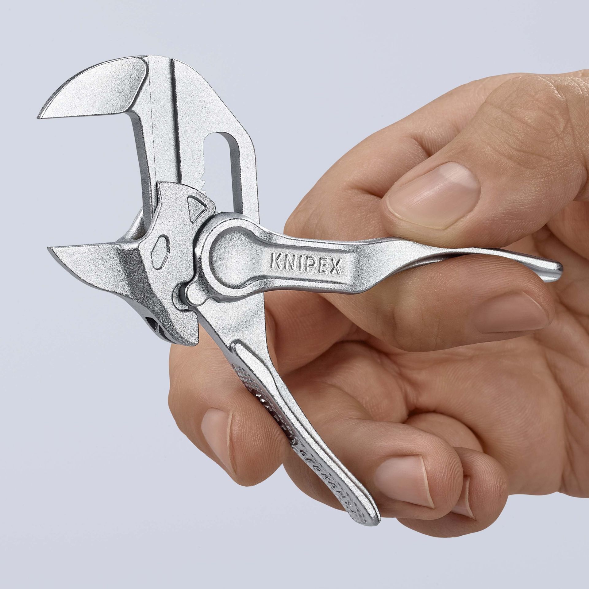 KNIPEX Zangenschlüssel XS aufgeprägte, raue Oberfläche