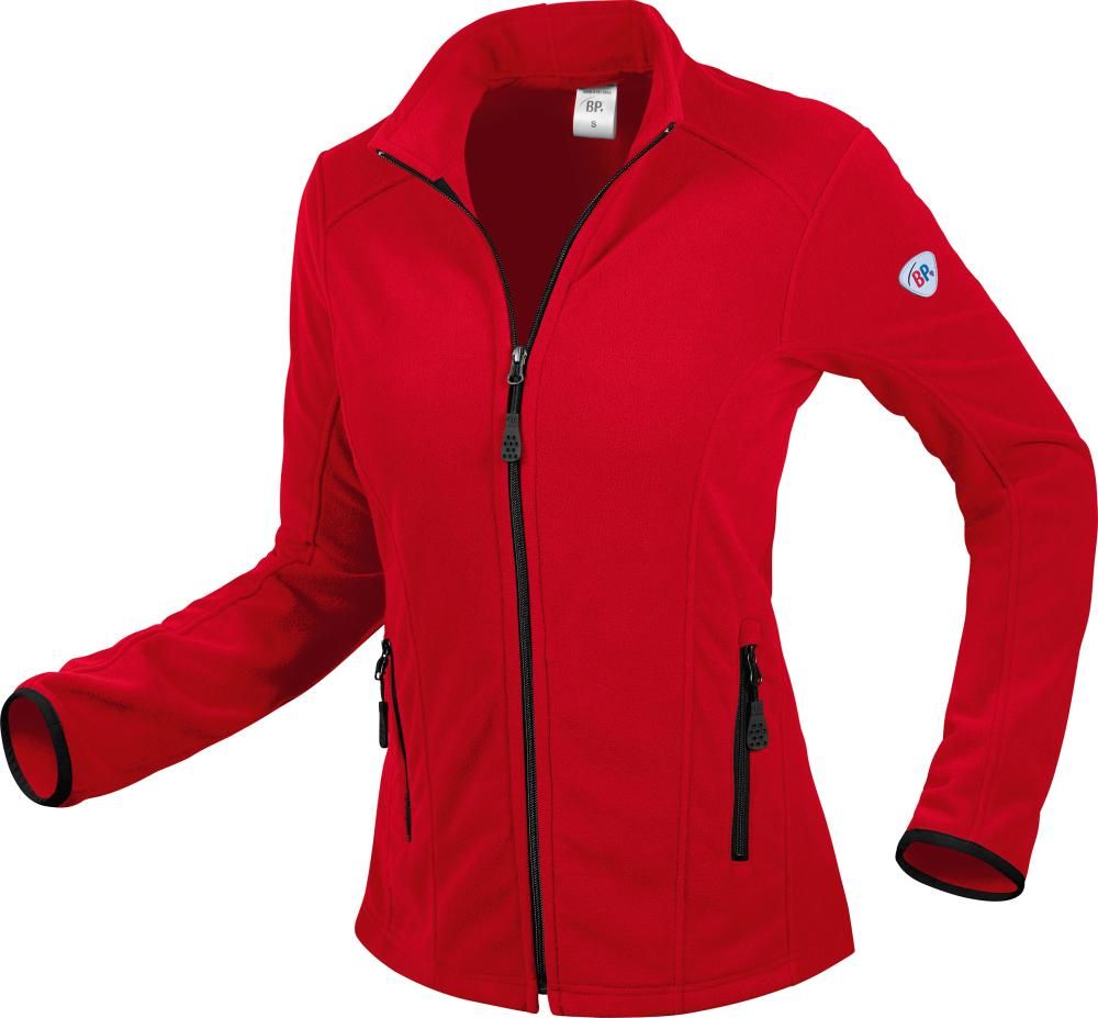 Damen-Fleecejacke 1693-641, rot, XL