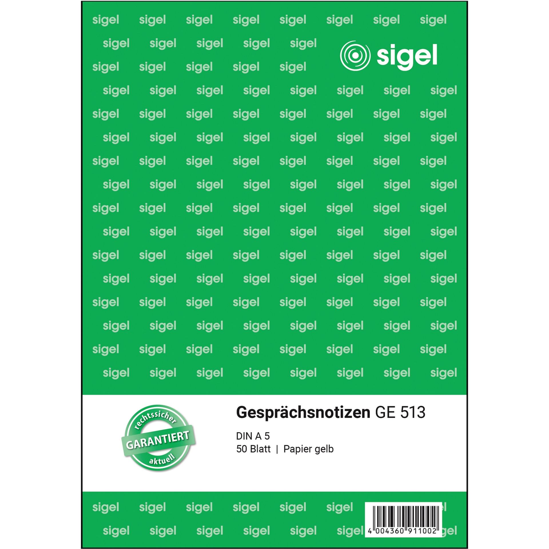 Gesprächsnotiz DIN A5 50Blatt gelb
