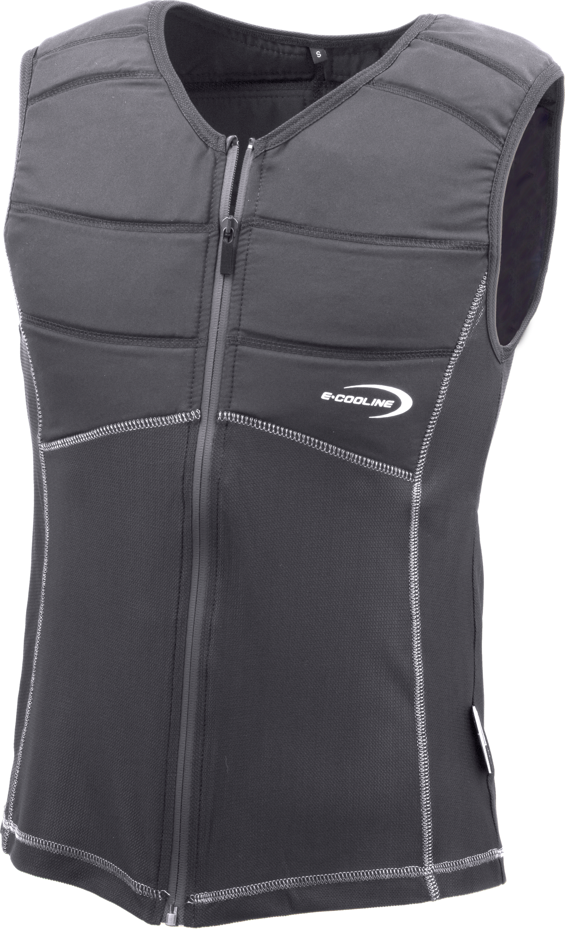 E.COOLINE Powercool SX3 ShirtWeste / Kühlweste - kühlende Weste, Kühlweste, schwarz, Gr. XS