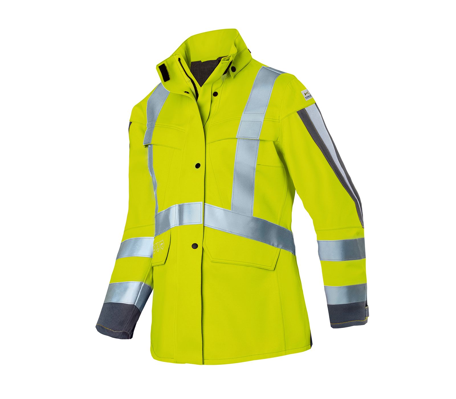 KÜBLER PROTECTIQ HIGH VIS Wetterjacke Damen ARC2 PSA 3 warngelb/anthrazit Gr. XS