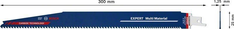 Bosch EXPERT Multi Material S 1256 XHM Säbelsägeblatt