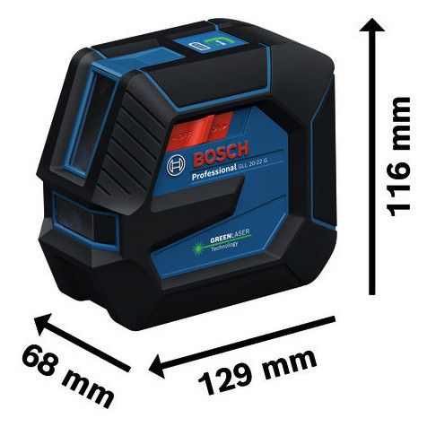 BOSCH Kreuzlinienlaserset, IP65
