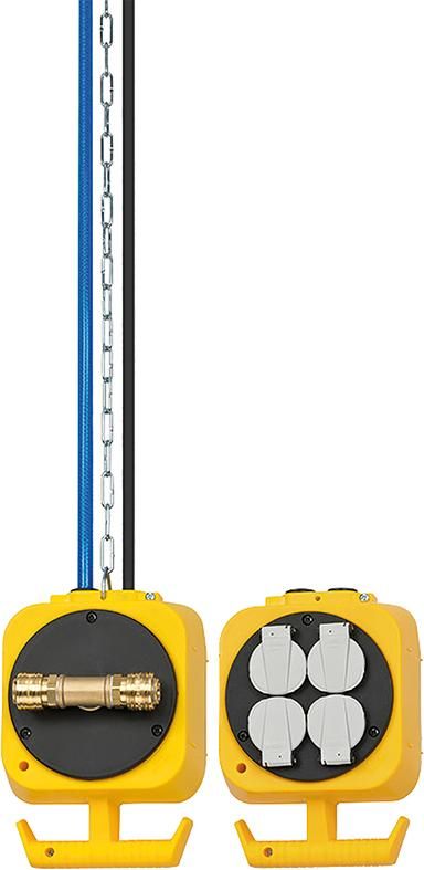 Energie-Block Druckluft H05VV-F 3G1,5 5m 6/12mm Brennenstuhl