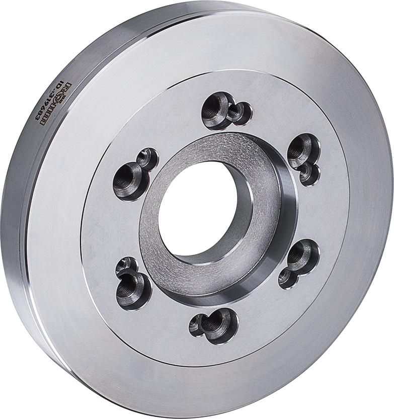 Stahlflansch DIN55029 125mm KK 4 RÖHM