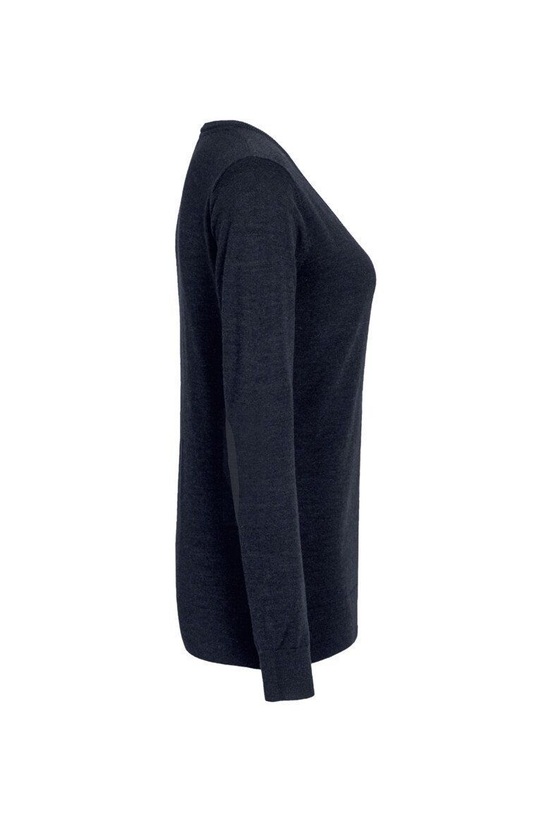 HAKRO Damen V-Pullover Merino-Wolle
