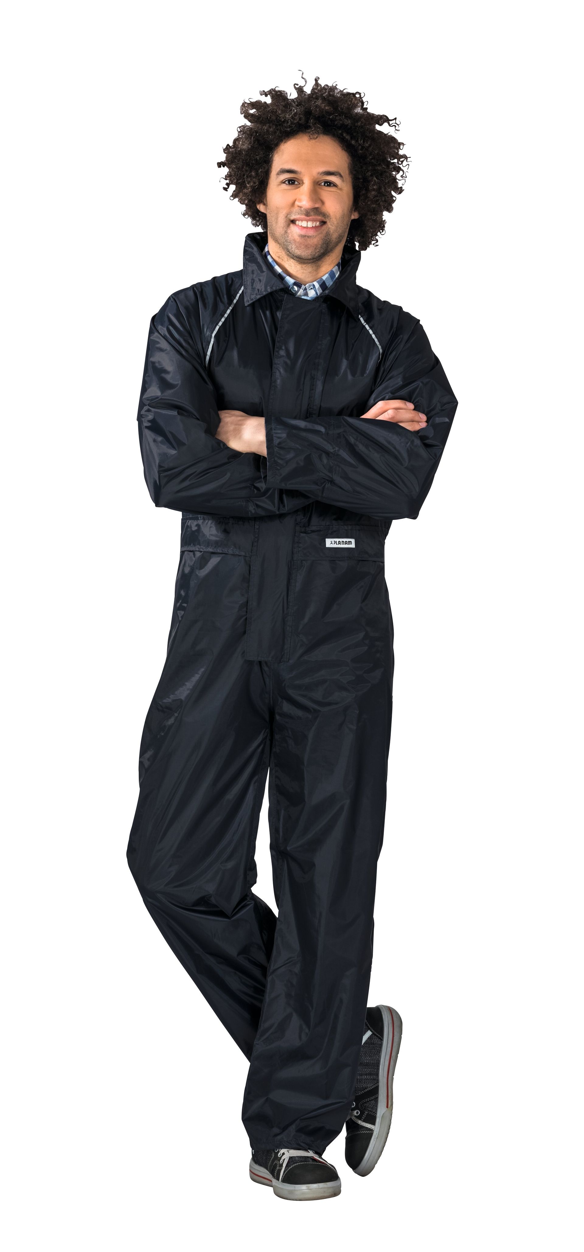 Planam Aqua Regenoverall Outdoor marine Gr. S