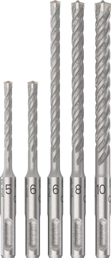 Bosch PRO SDS plus-5X Hammerbohrer-Set, 5/6/8/6/8/10/12 mm, 7-tlg