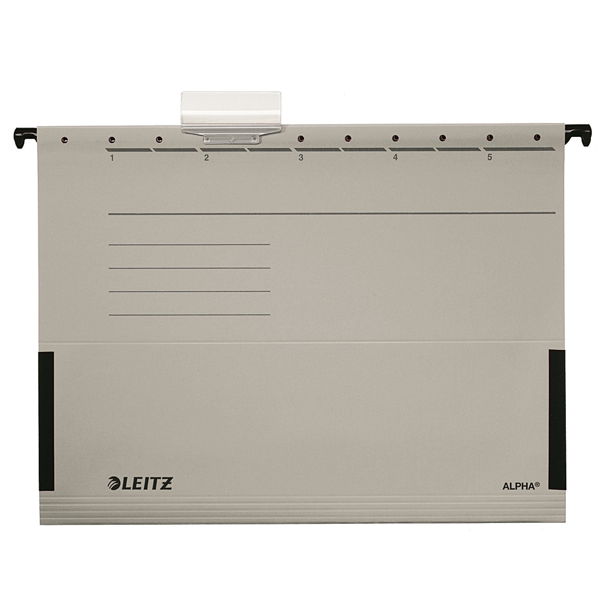 Hängetasche ALPHA A4 Karton grau 25 St./Pack.