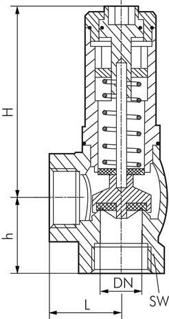 Überströmventil G 3/8", 0,5 - 2,5 bar