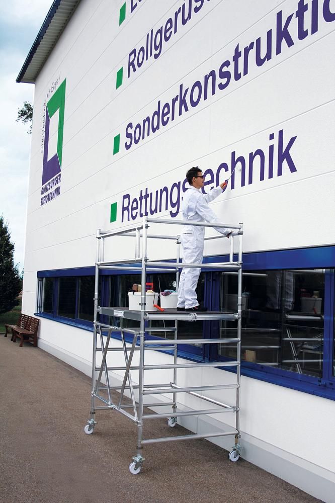 Alu-Klappgerüst Plattform B1800xT750 mm Plattformhöhe 1,80 m Arbeitshöhe bis 3,80 m