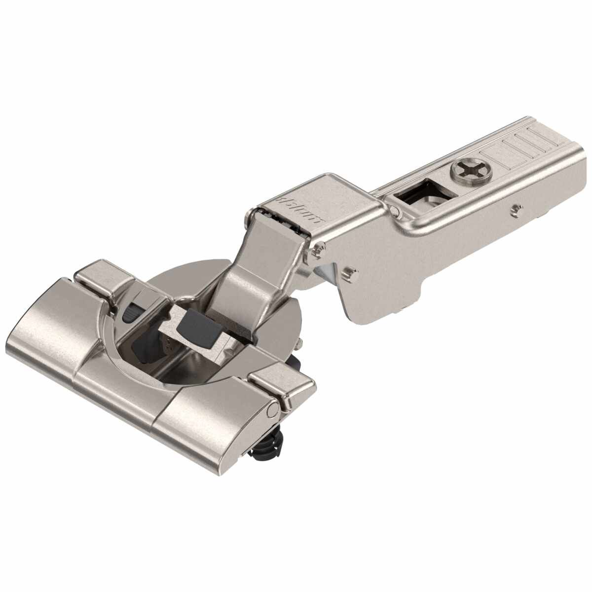 CLIP top BLUMOTION Standardscharnier 110°，Mittelanschlag, Topf: werkzeuglos mit INSERTA, vernickelt