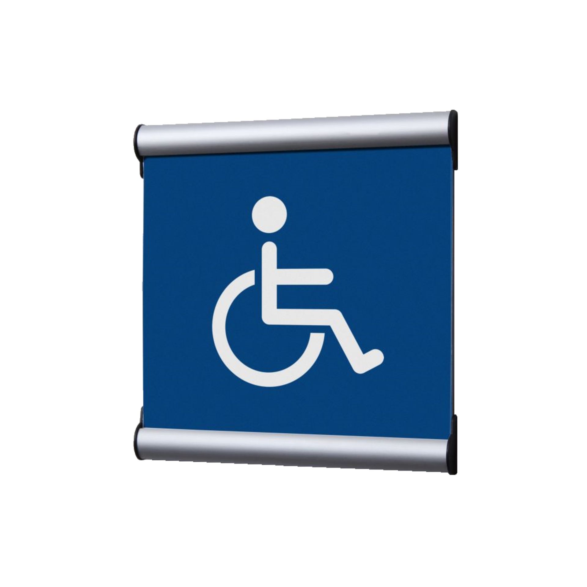 Türschild 15,5x15,5cm Behinderte bl