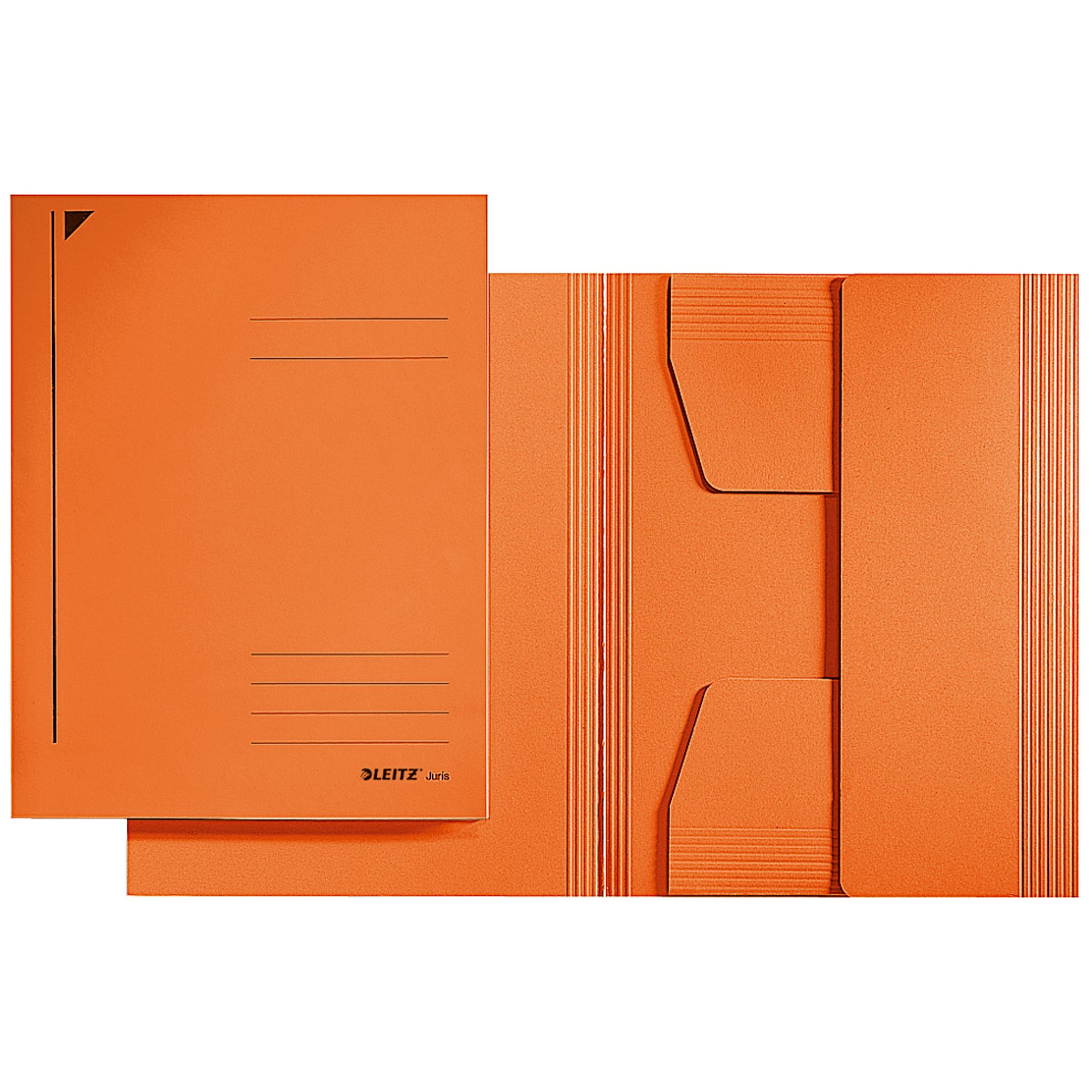 Jurismappe DIN A4 3Klappen Karton orange