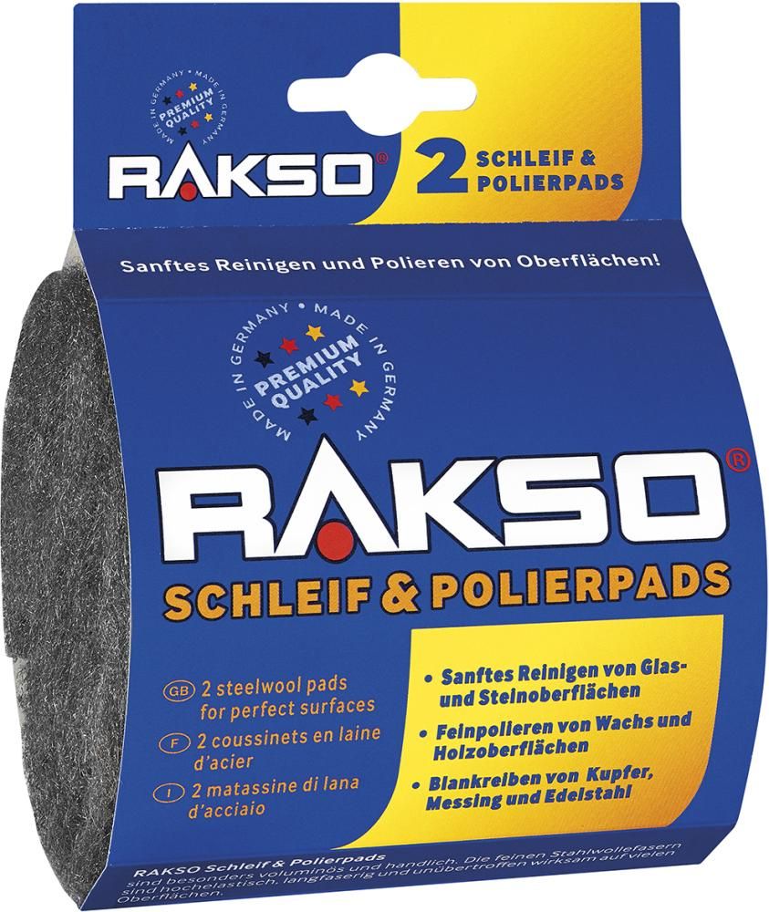Stahlw-Schleifkissen fein 2er-Pack SB Rakso