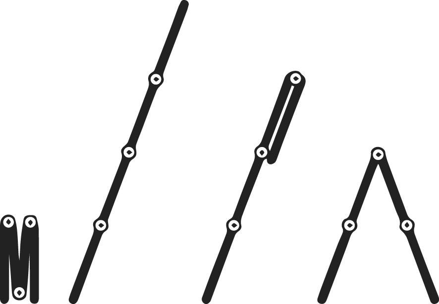 Vielzweckleiter 4x3 Sprossen