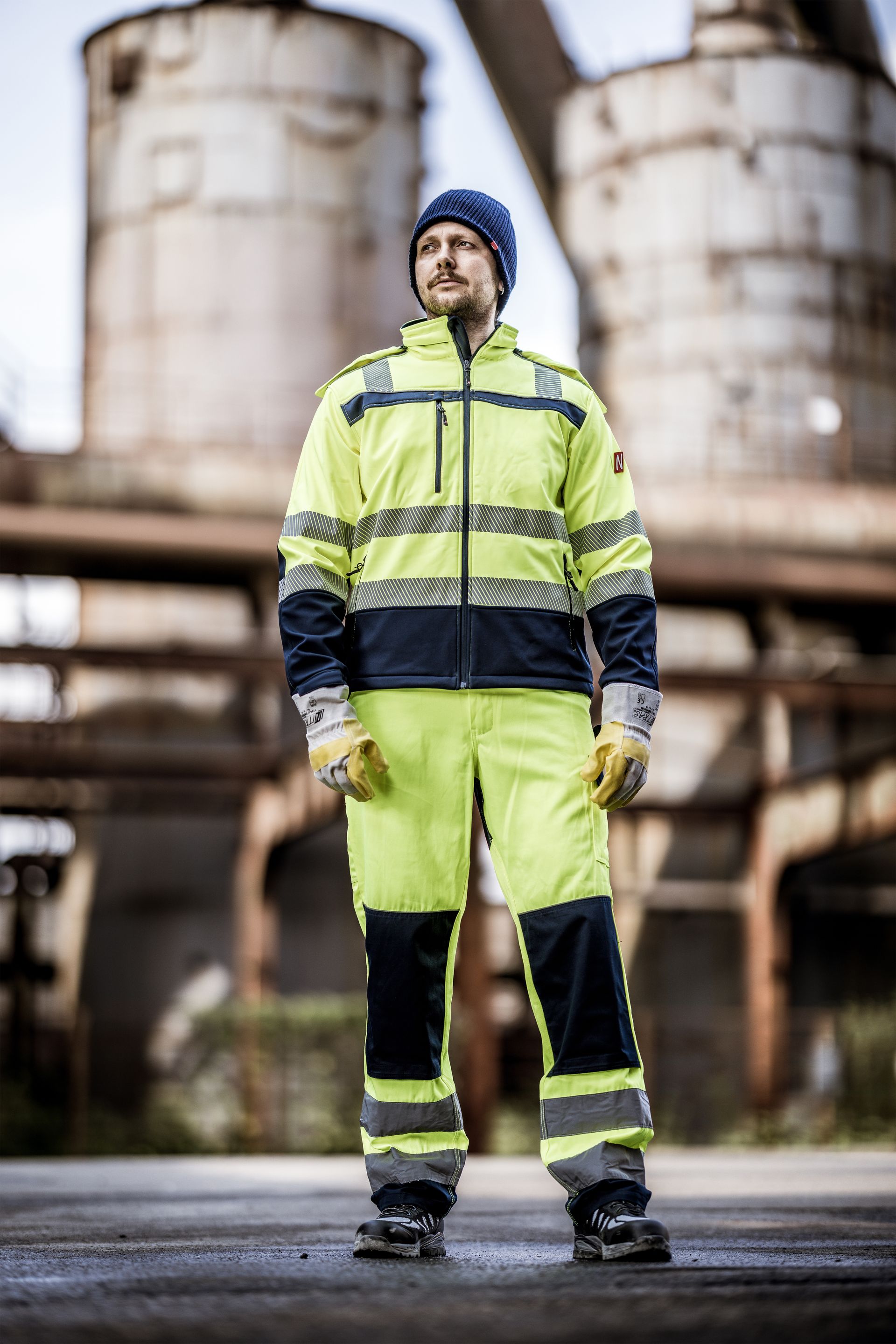 NITRAS MOTION TEX VIZ, Warn-Softshelljacke 7172