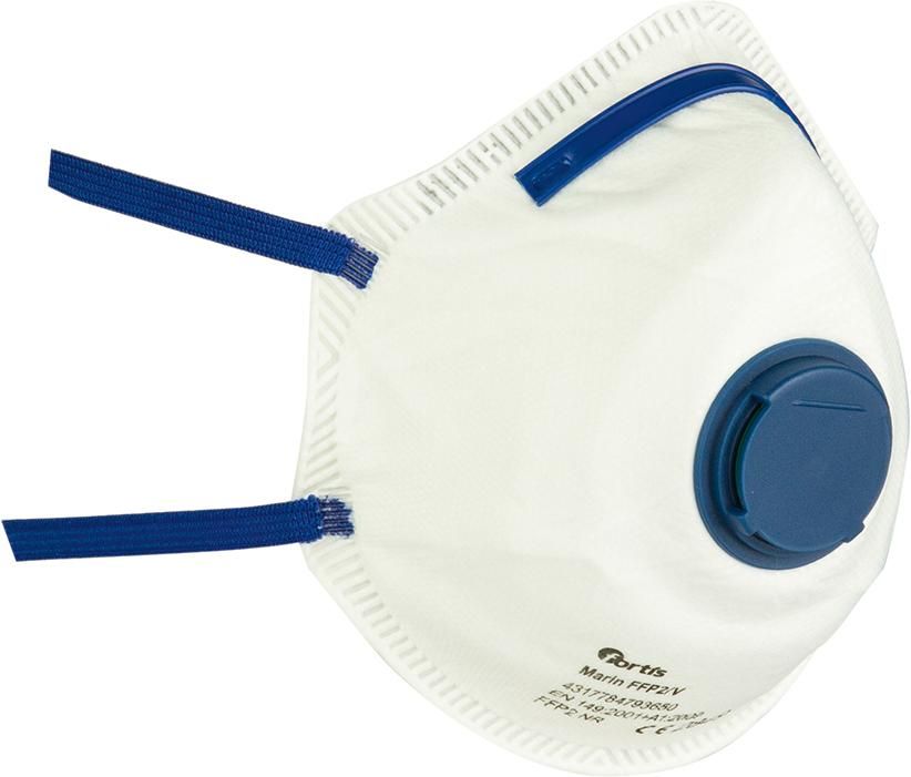 Atemschutzmaske Marin FFP2 V, Box = 10 Stück FORTIS