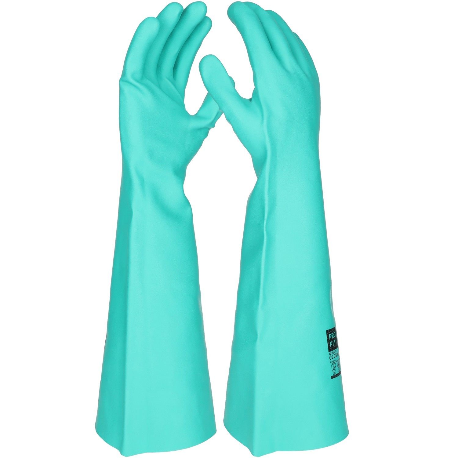Nitril Chemikalienschutzhandschuhe"Trivex", 45 cm, grün 10