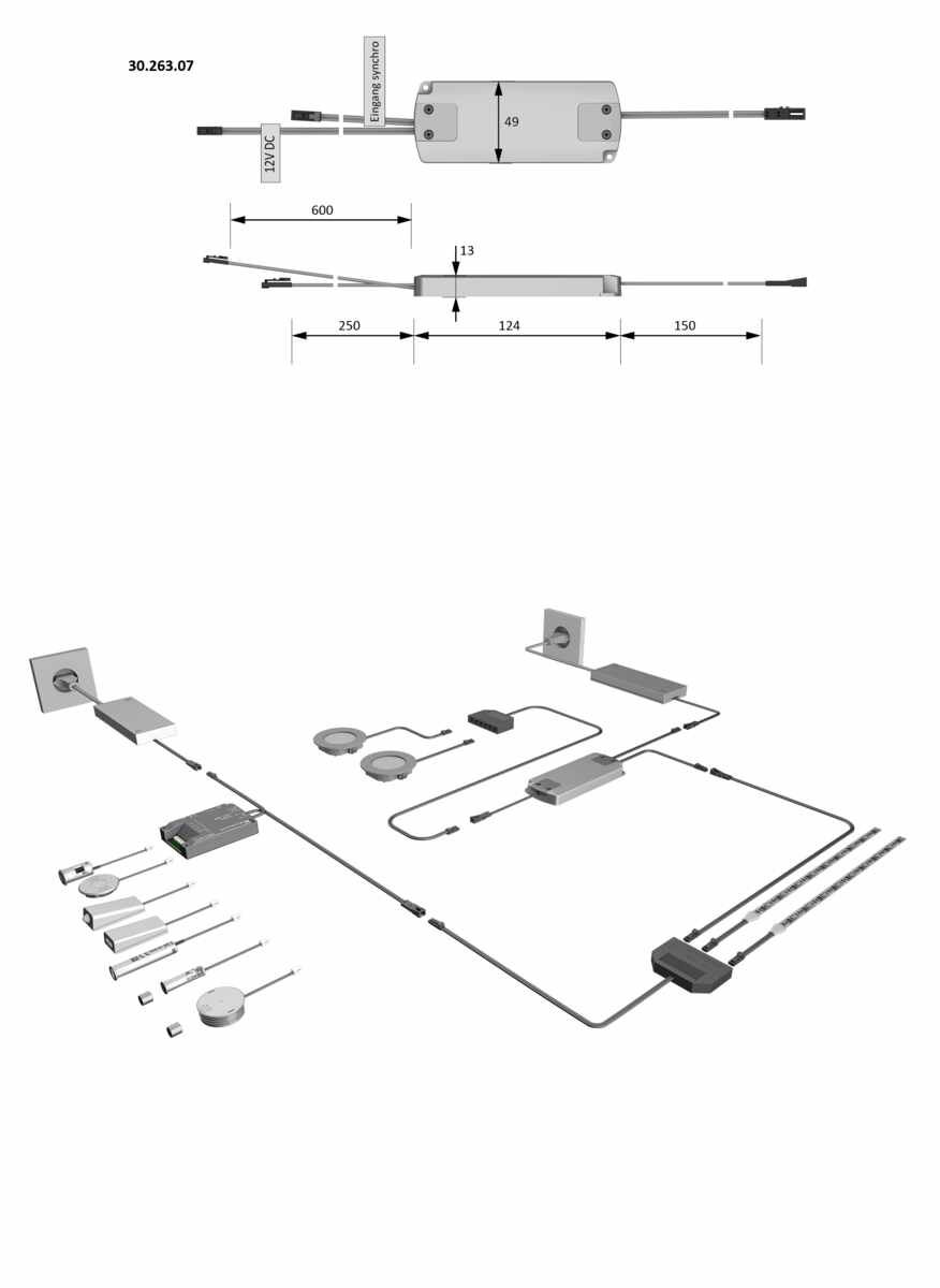 Repeater für LED Dimmer 12VDC max.36W