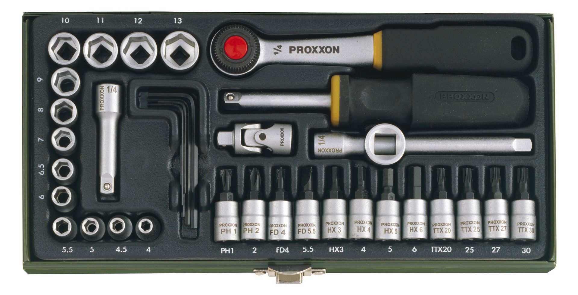 PROXXON Steckschlüsselsatz, 1/4"