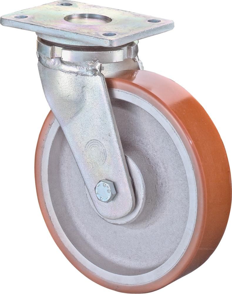 Lenkrolle 125mm RR100.B15Platte,Polyure
