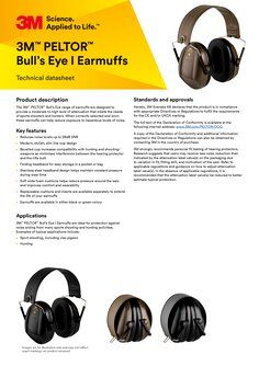 3M™ PELTOR™ Bull's Eye I Kapselgehörschutz, grün, klappbar, H515FB-508-GN