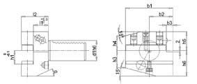 VDI-Halter DIN69880 B1A-50x25x44