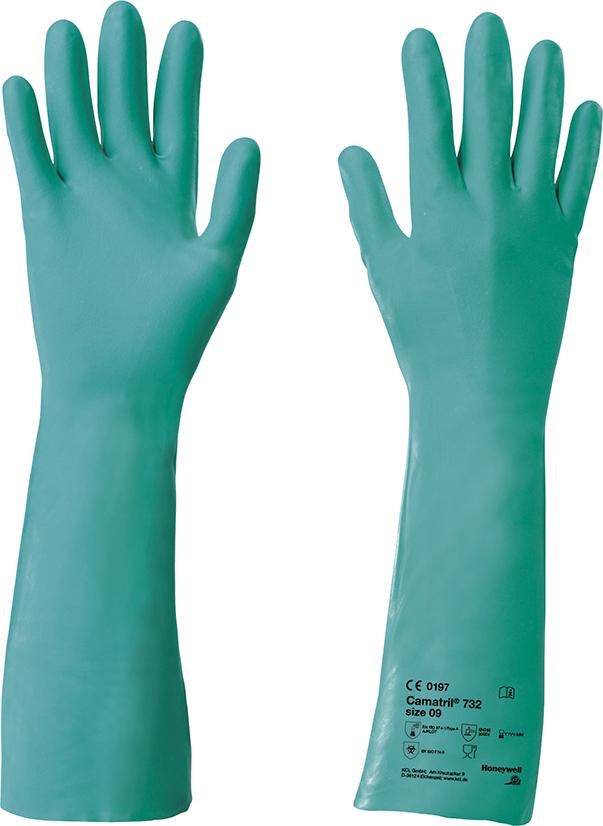 Handschuh Camatril 732, 400 mm,Gr. 7,grün Honeywell
