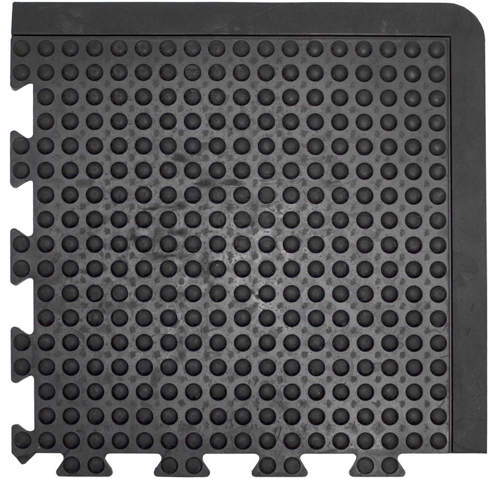 Anti-Ermüdungsfliese Bubblemat Connect Eckstück B50xL50 cm schwarz