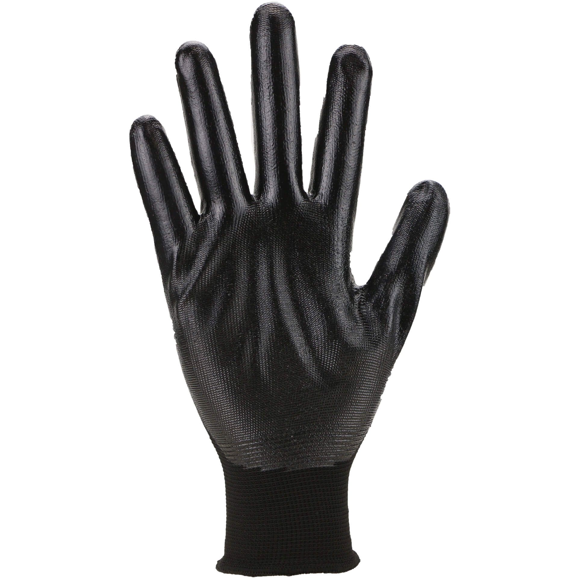 Feinstrick-Handschuh 3520 beschichtet, schwarz, Gr. 6