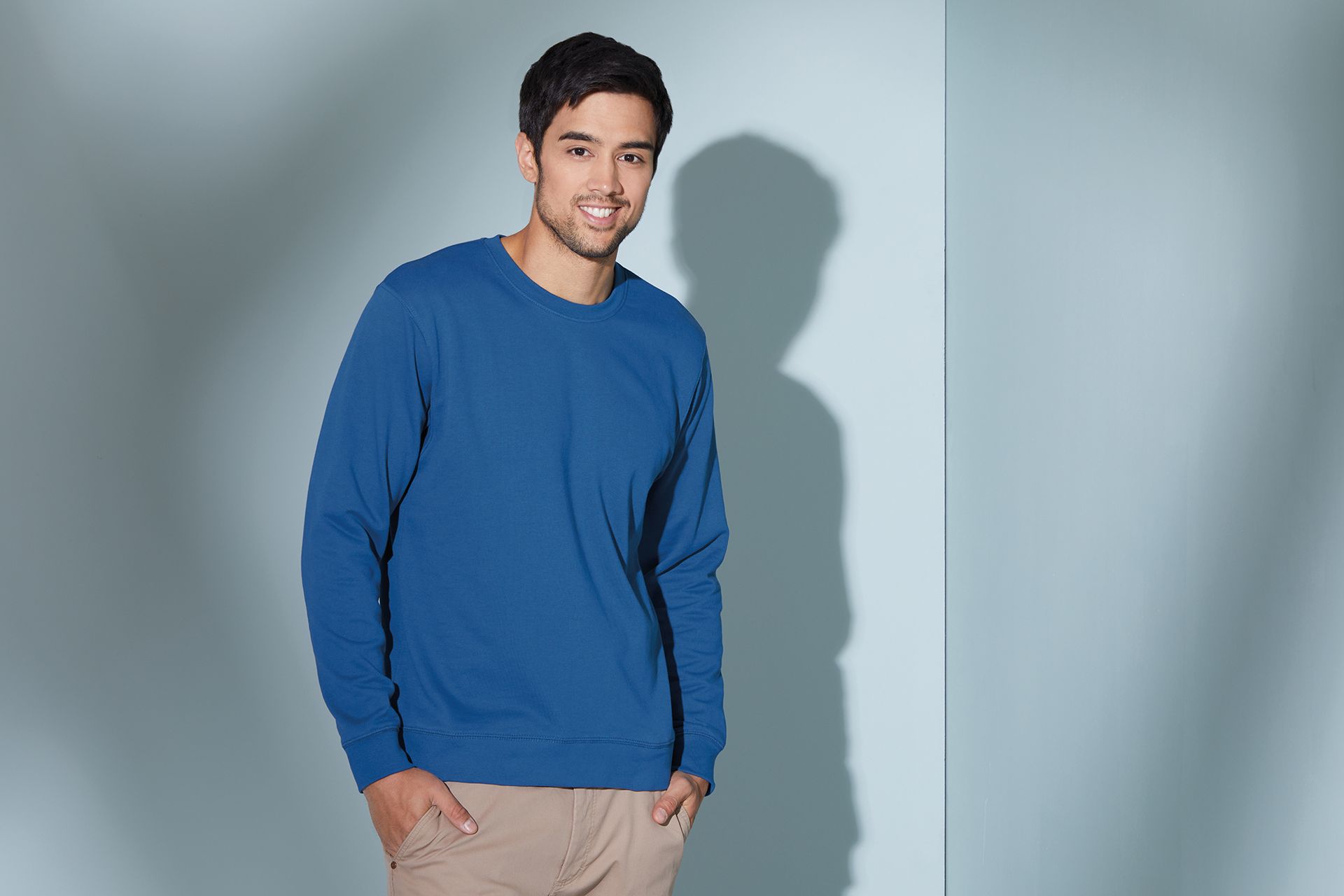 James & Nicholson JN057 Sweatshirt, Braun, Gr. M