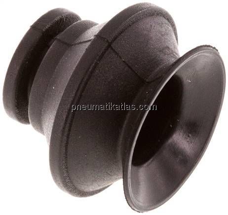 Balgsauger, 1,5-fach, P-Serie, 20x9mm, CR (50A, schwarz)