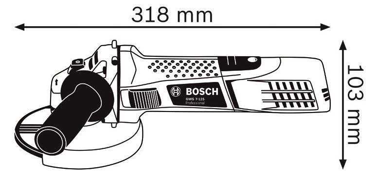 BOSCH Winkelschleifer, Ø: 125mm