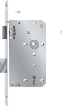 KFV Zimmertürschloss 106-1/2 F16 55/72/8 altsilber lack. GE1356 links 3324933