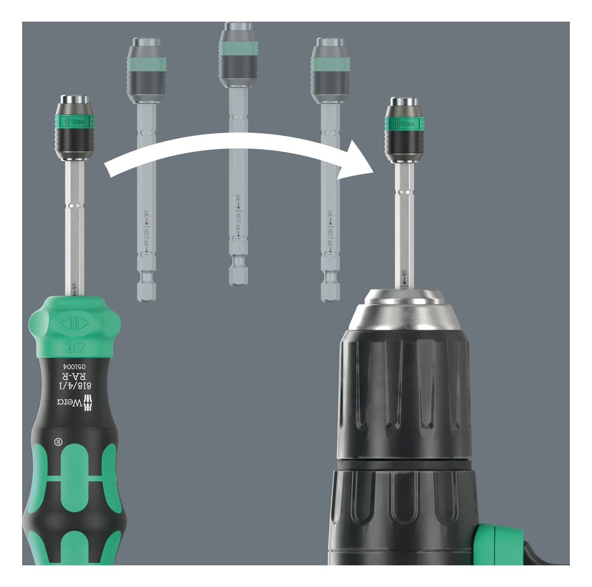 WERA Magazin-Bithalter 1/4", "20RA-R"