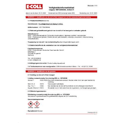 Feuchtigkeitsschutz 400ml E-COLL