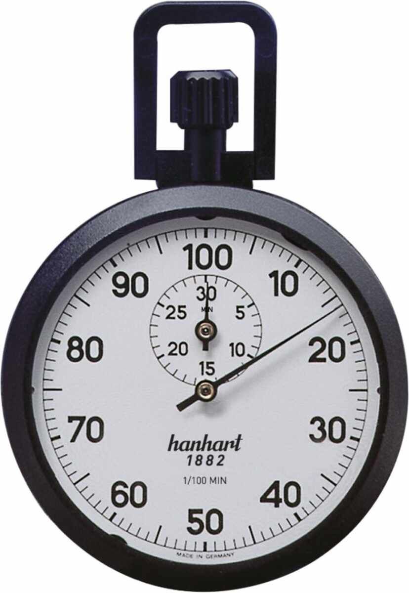 Präzisions-Kronen-Stopper1/100-Min. 30 Min. HANHART
