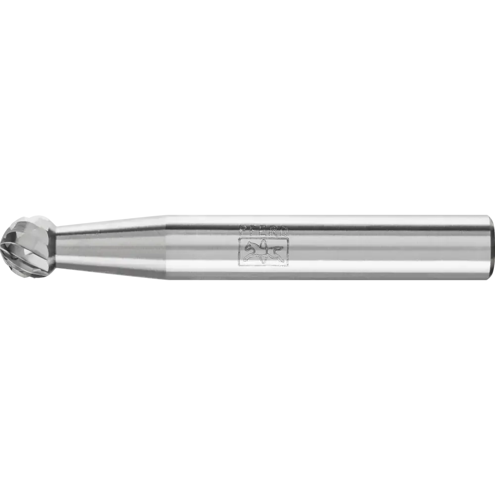 PFERD Hartmetall Frässtift Kugel KUD Ø 06x05mm Schaft-Ø 6mm Z4