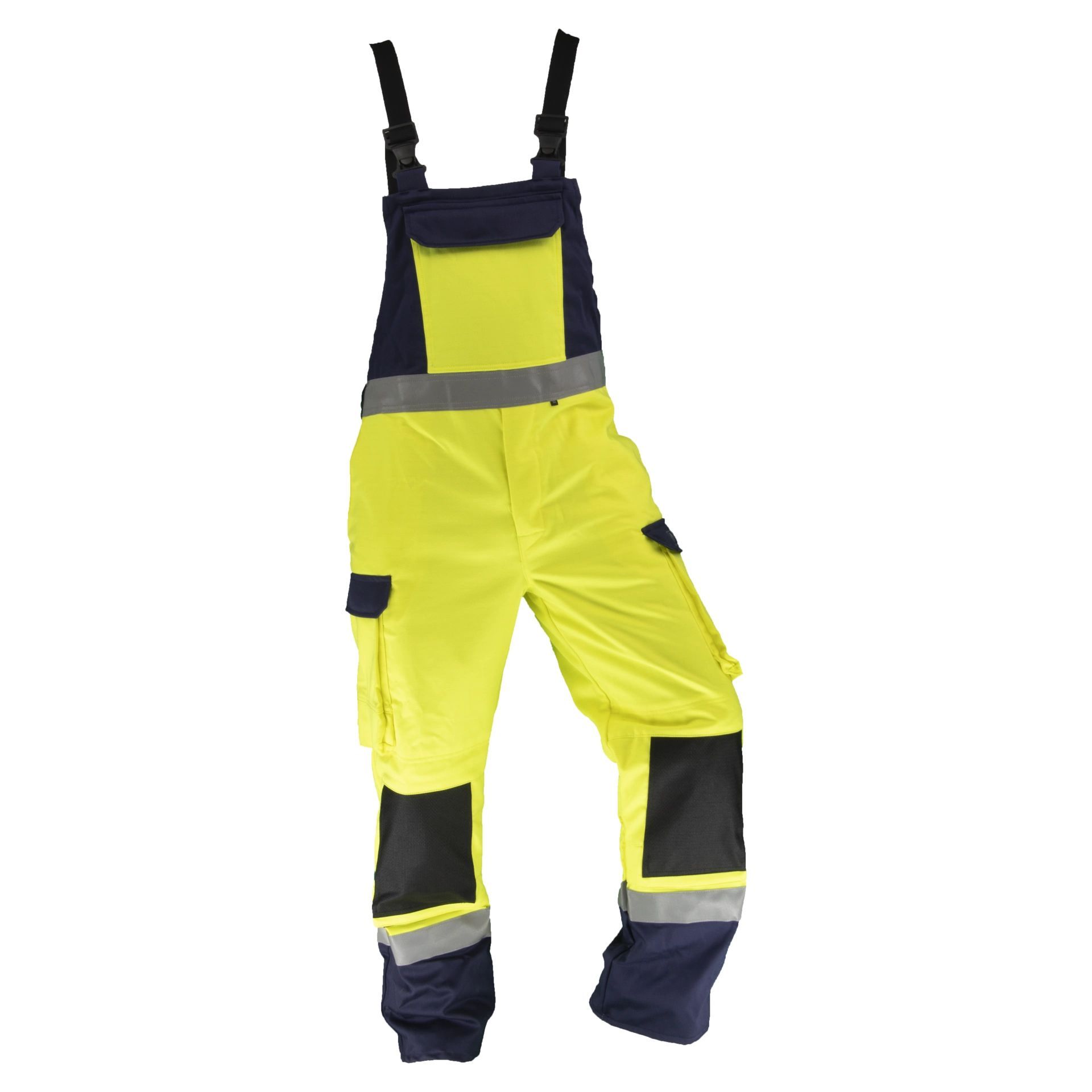 Multinorm-Latzhose BGLH52, gelb/blau, Gr. 44